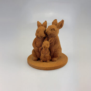 FAMILLE DE LAPIN PRALINÉ